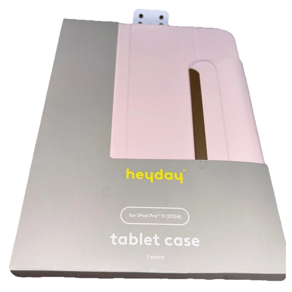 heyday Folding Folio Case for iPad Pro 11 (2024) Pink Tri-Fold Stand